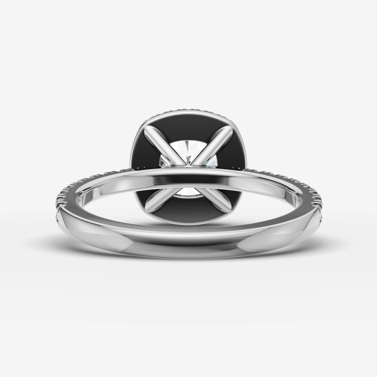 Halo & Pave - Cushion