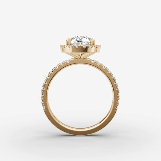 Halo & Pave - Pear