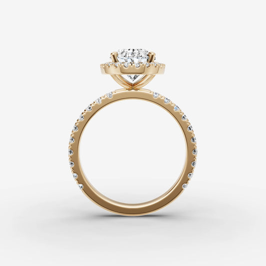 Halo & Pave - Oval