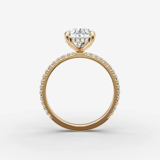 Hidden Halo & Pave - Oval