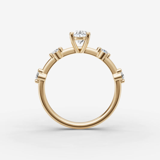 Dainty Pave - Oval