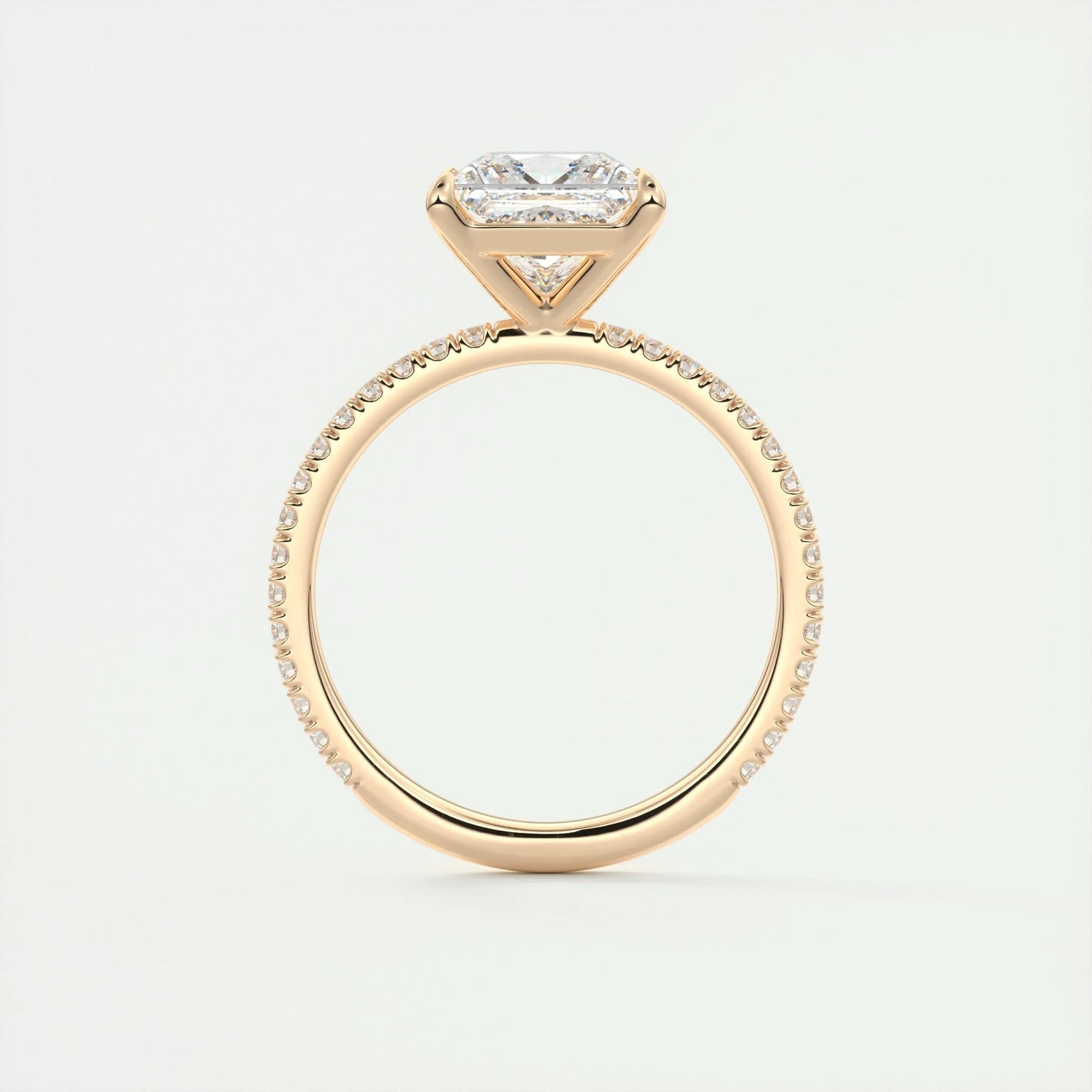 2 CT Princess Solitaire CVD F/VS1 Diamond Engagement Ring 21