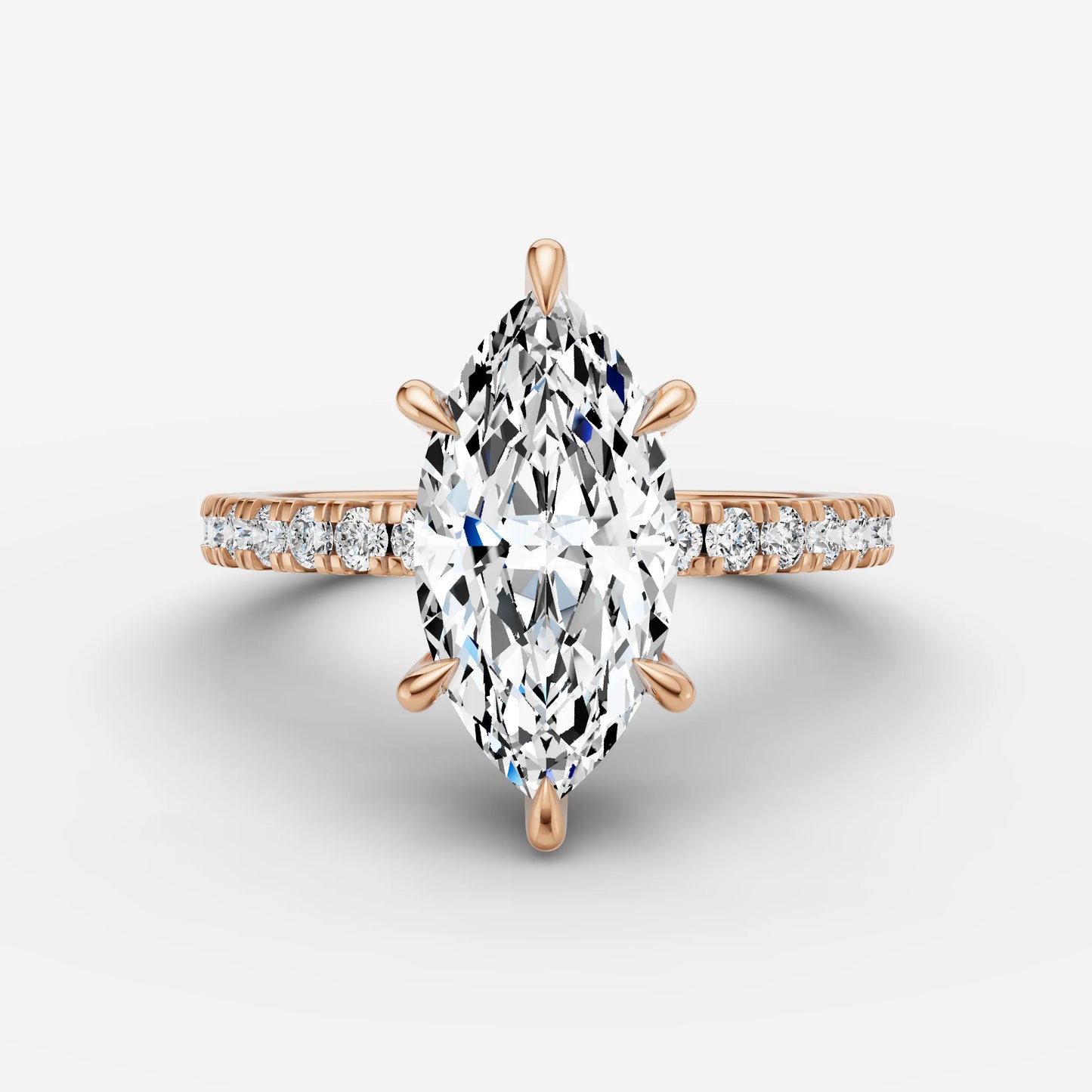 Hidden Halo & Pave - Marquise