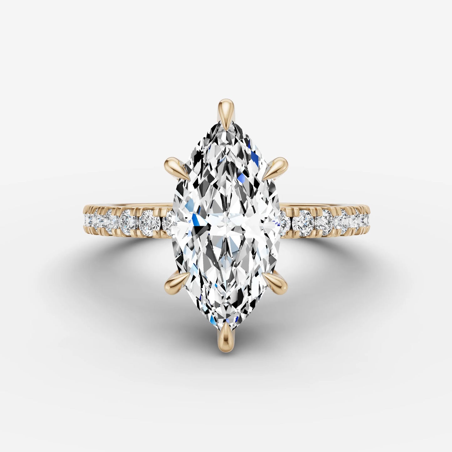 Hidden Halo & Pave - Marquise