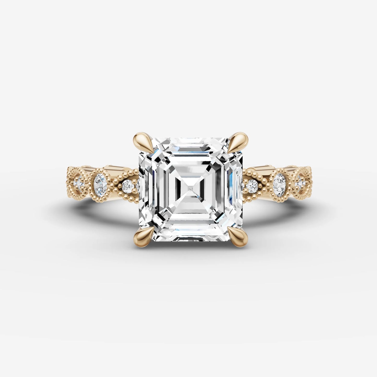 Vintage Pave - Asscher