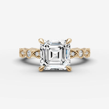 Vintage Pave - Asscher