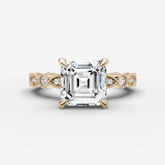 Vintage Pave - Asscher