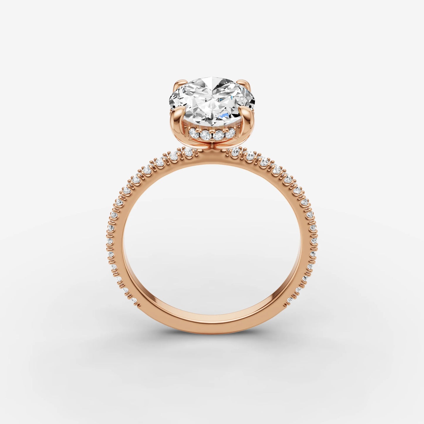 Hidden Halo & Pave - Oval