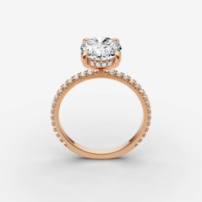 Hidden Halo & Pave - Oval