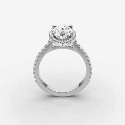 Halo & Pave - Marquise