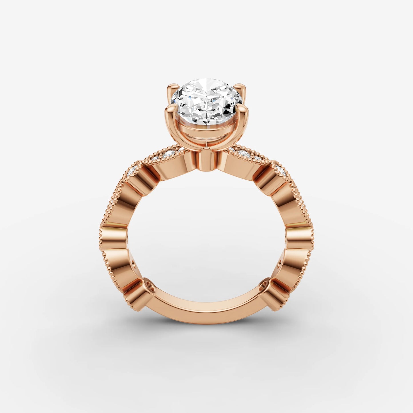 Vintage Pave - Oval