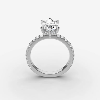 Hidden Halo & Pave - Marquise