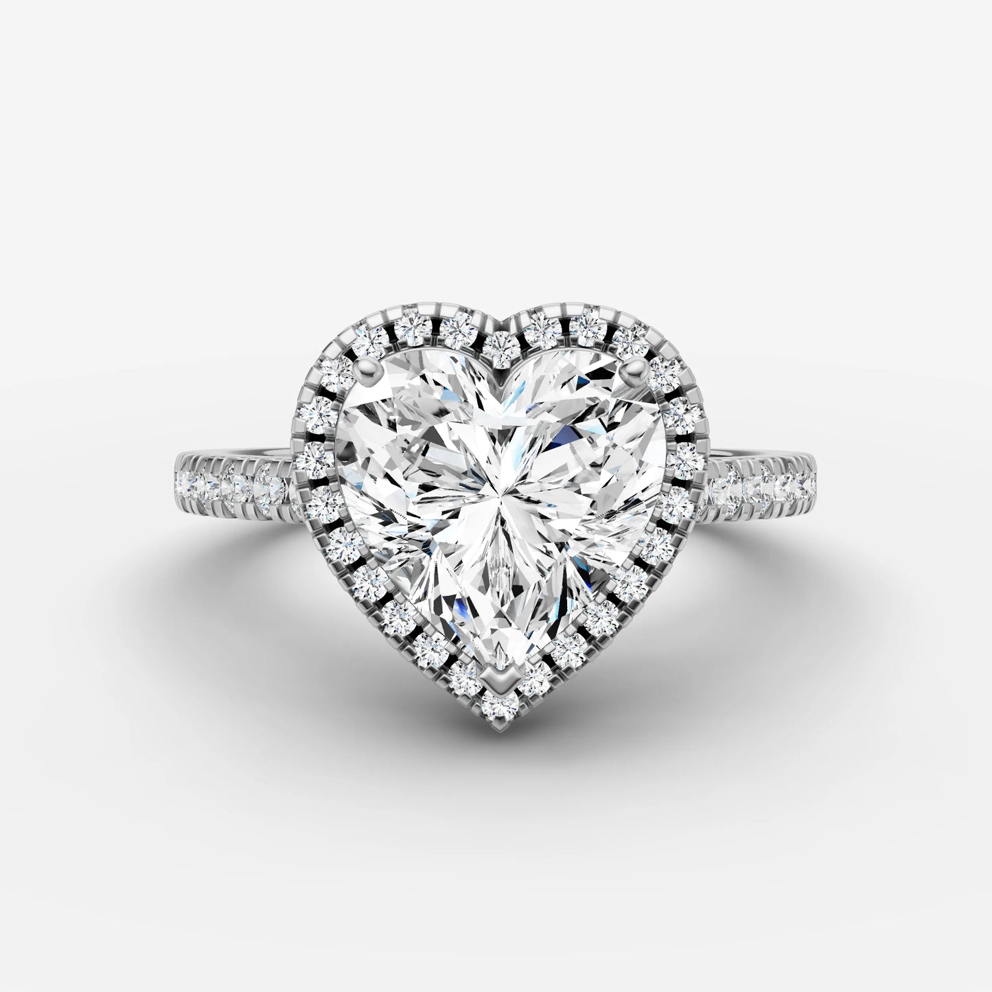 Halo & Pave - Heart