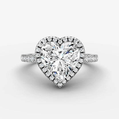 Halo & Pave - Heart