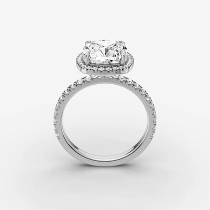 Halo & Pave - Cushion