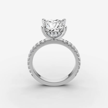 Hidden Halo & Pave - Princess