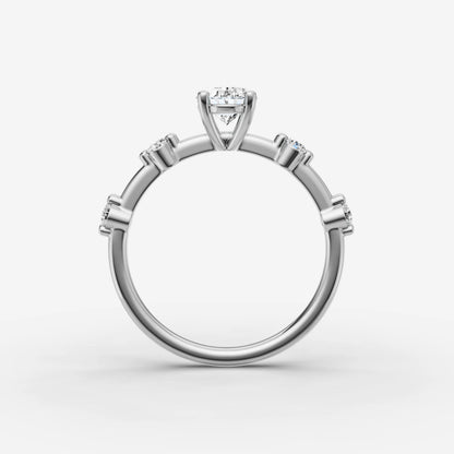 Dainty Pave - Oval