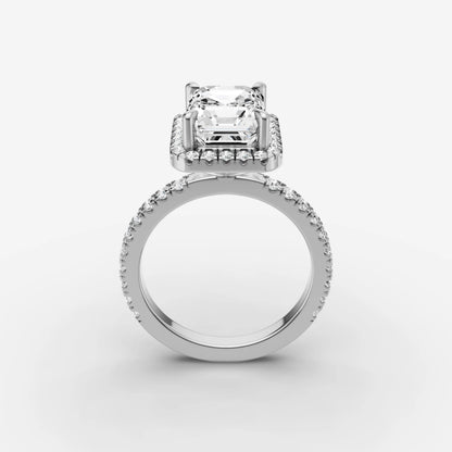Halo & Pave - Emerald