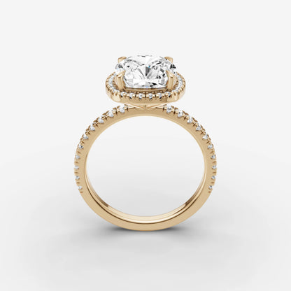 Halo & Pave - Cushion