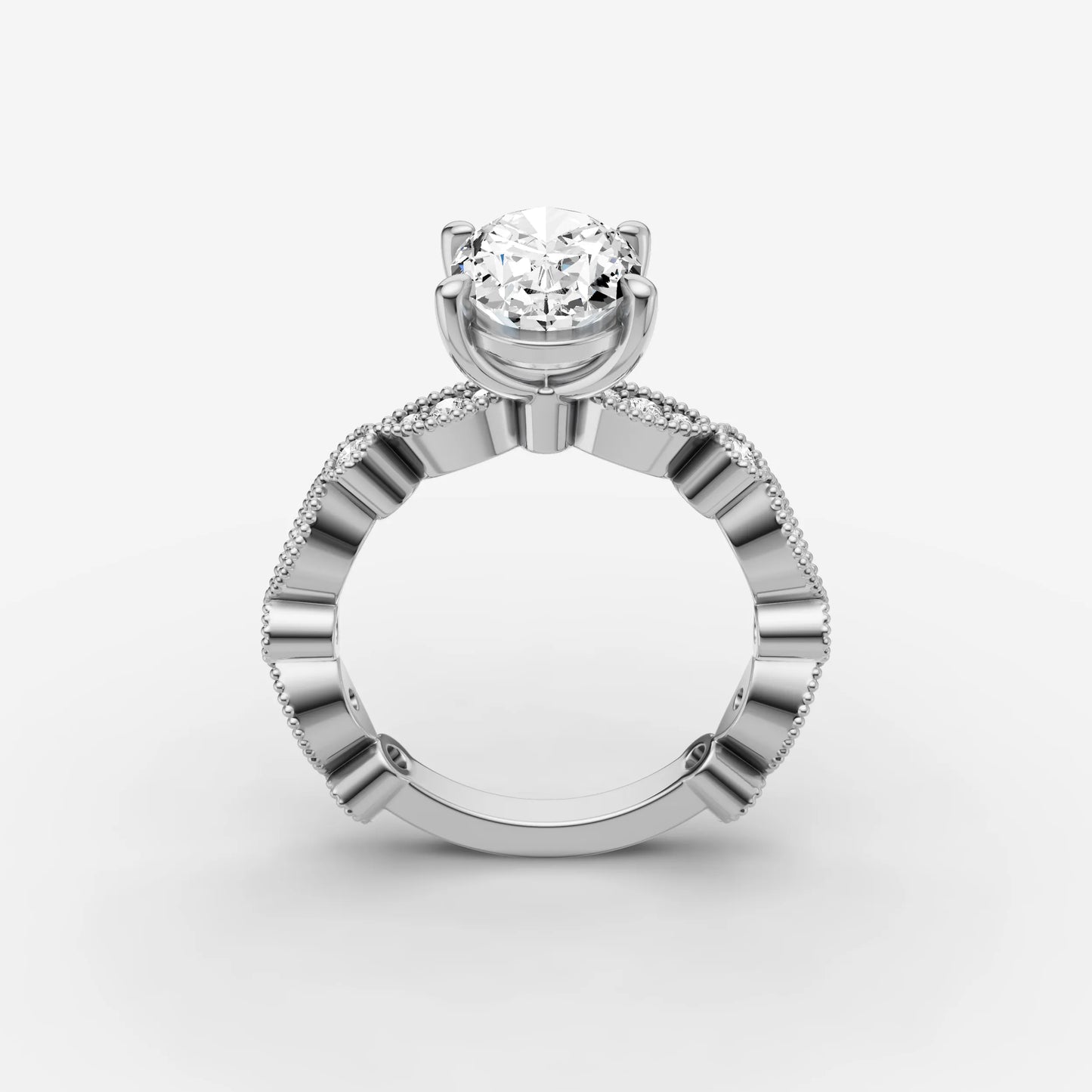 Vintage Pave - Oval