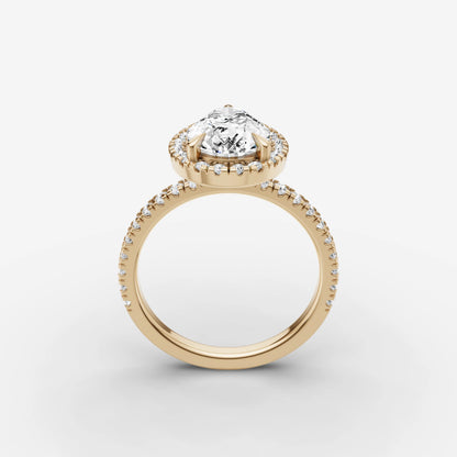 Halo & Pave - Pear