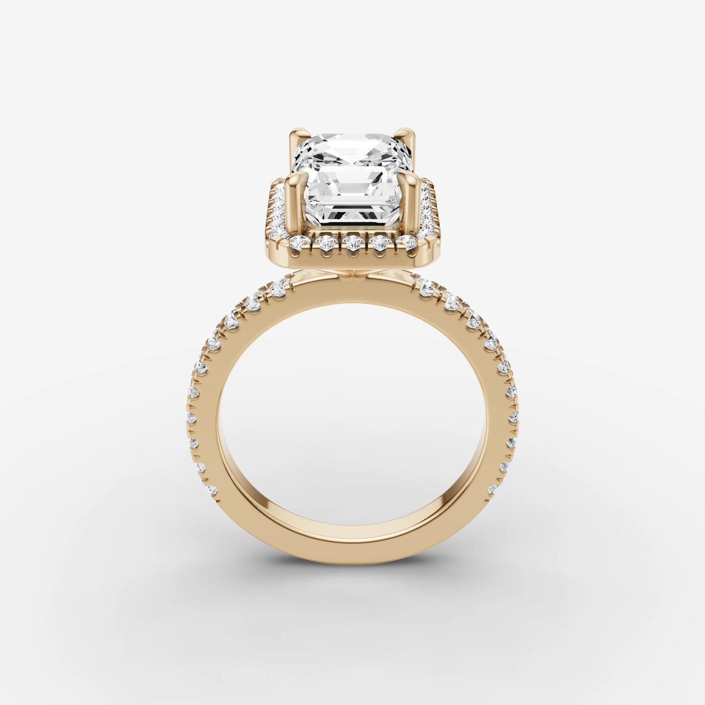 Halo & Pave - Emerald
