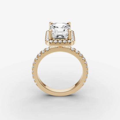 Halo & Pave - Emerald