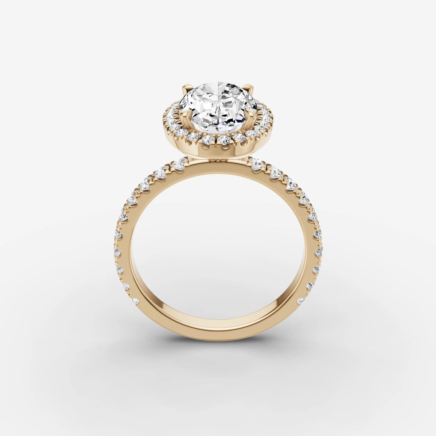 Halo & Pave - Oval