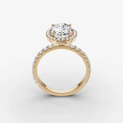 Halo & Pave - Oval