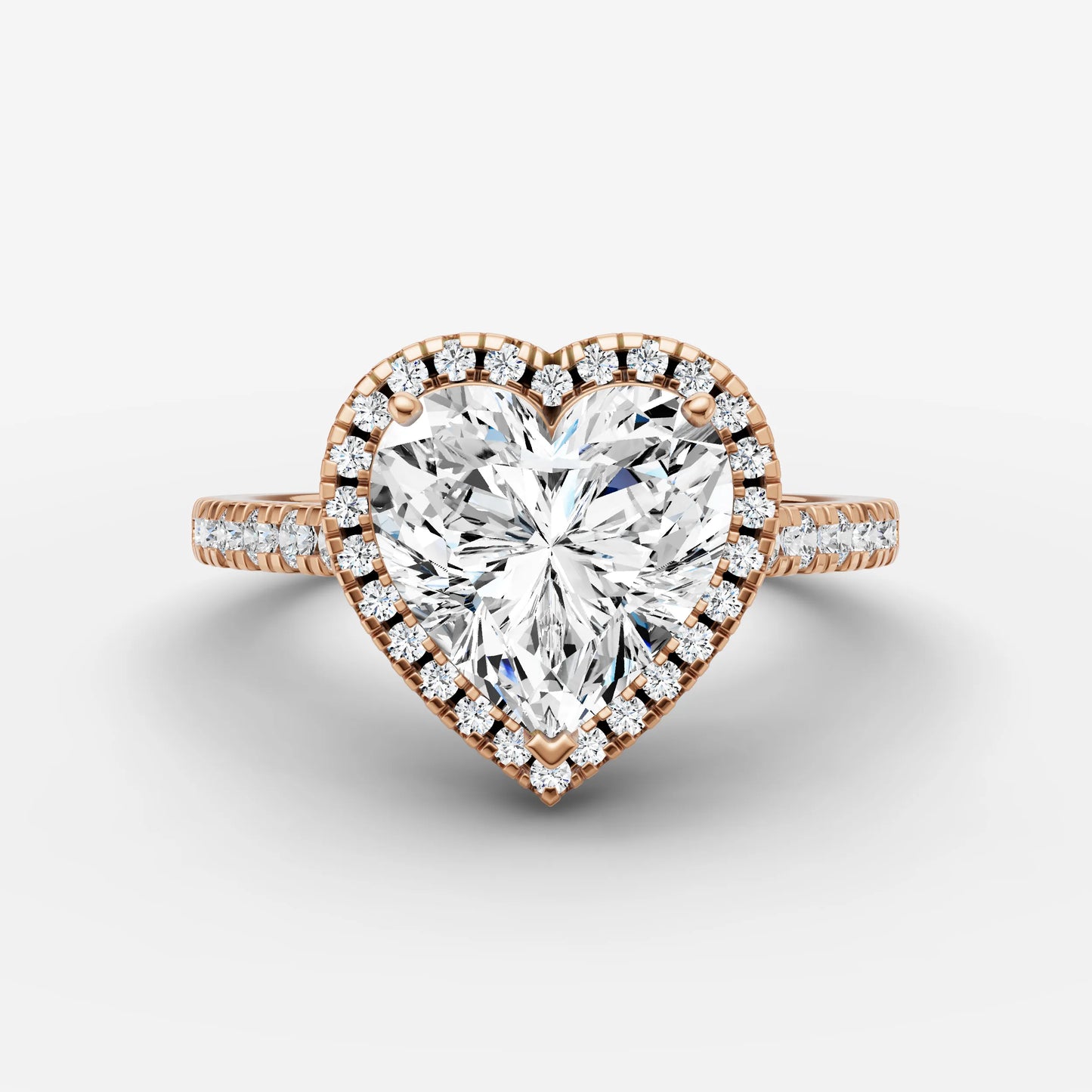 Halo & Pave - Heart