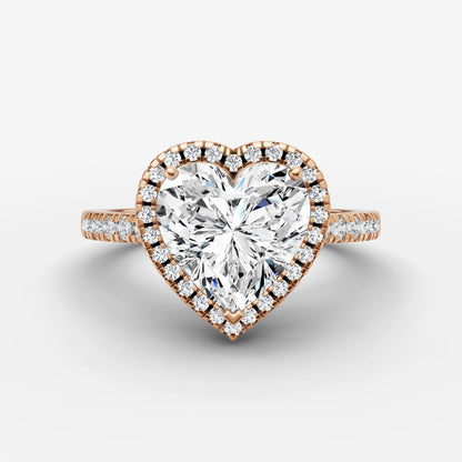 Halo & Pave - Heart