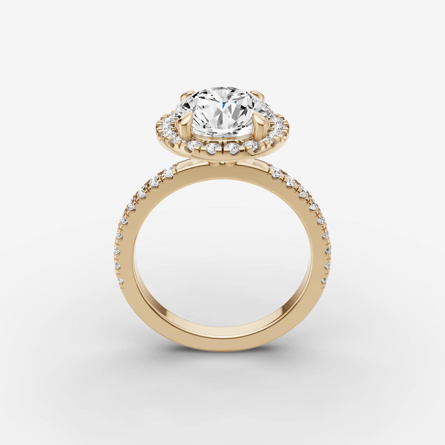 Halo & Pave - Round
