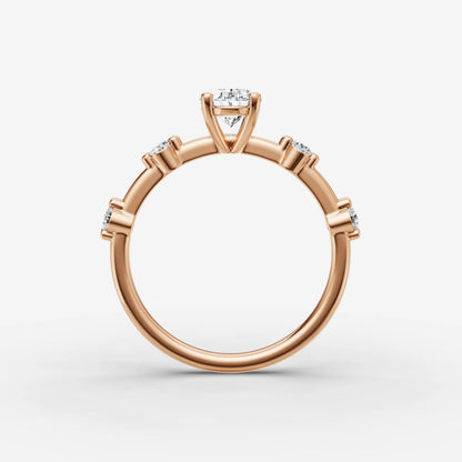 Dainty Pave - Oval