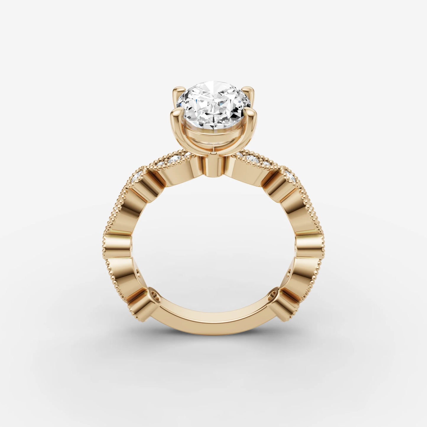 Vintage Pave - Oval