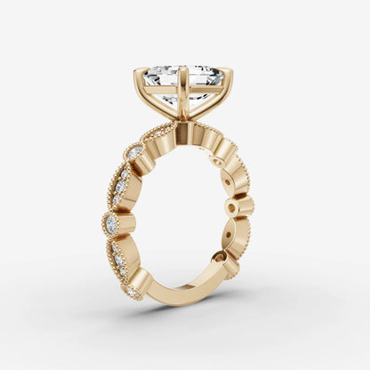 Vintage Pave - Asscher