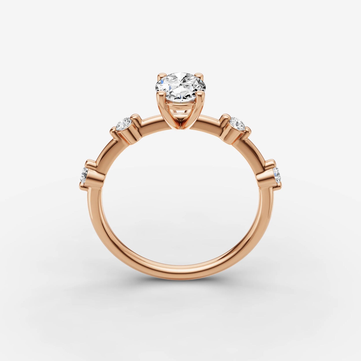 Dainty Pave - Oval
