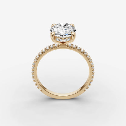 Hidden Halo & Pave - Oval