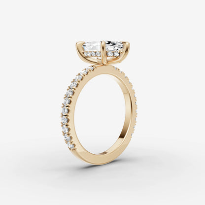 Hidden Halo & Pave - Marquise