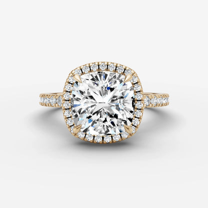 Halo & Pave - Cushion