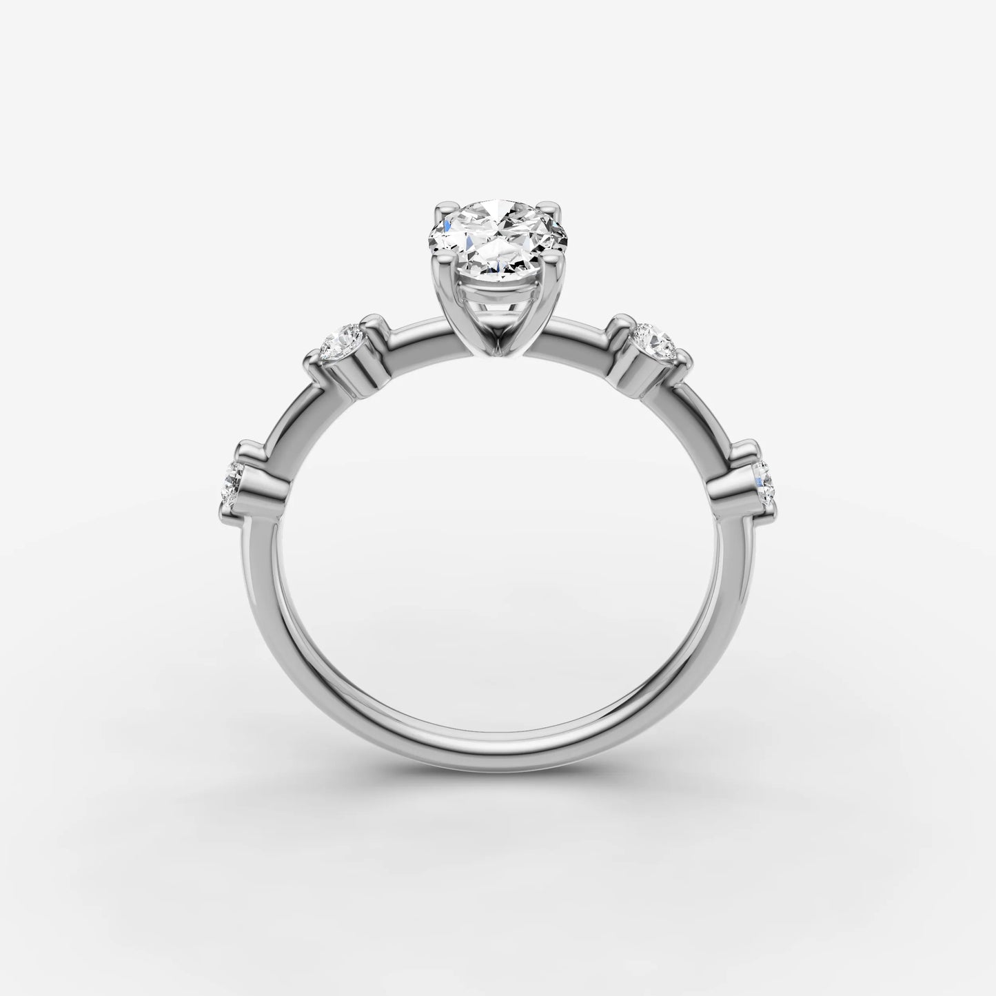 Dainty Pave - Oval