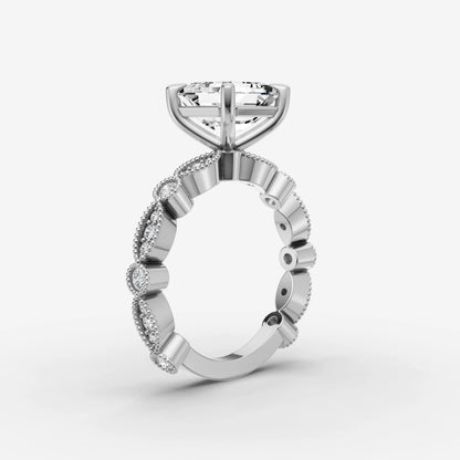 Vintage Pave - Asscher