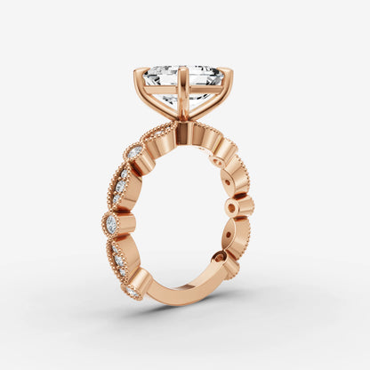 Vintage Pave - Asscher