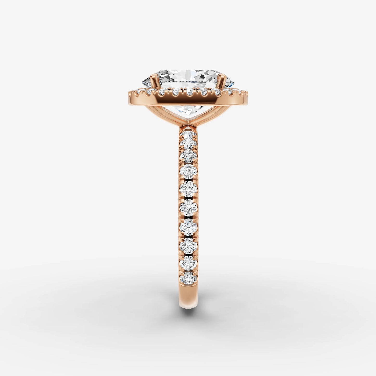 Halo & Pave - Oval