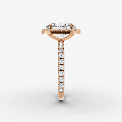 Halo & Pave - Oval
