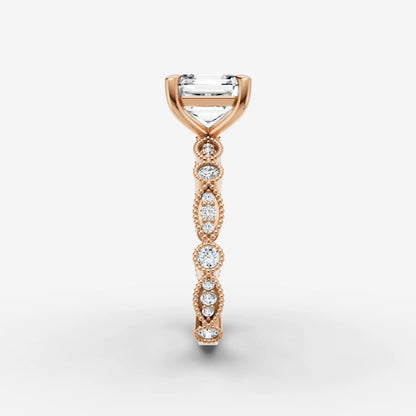 Vintage Pave - Asscher