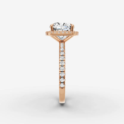 Halo & Pave - Cushion