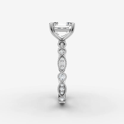 Vintage Pave - Asscher