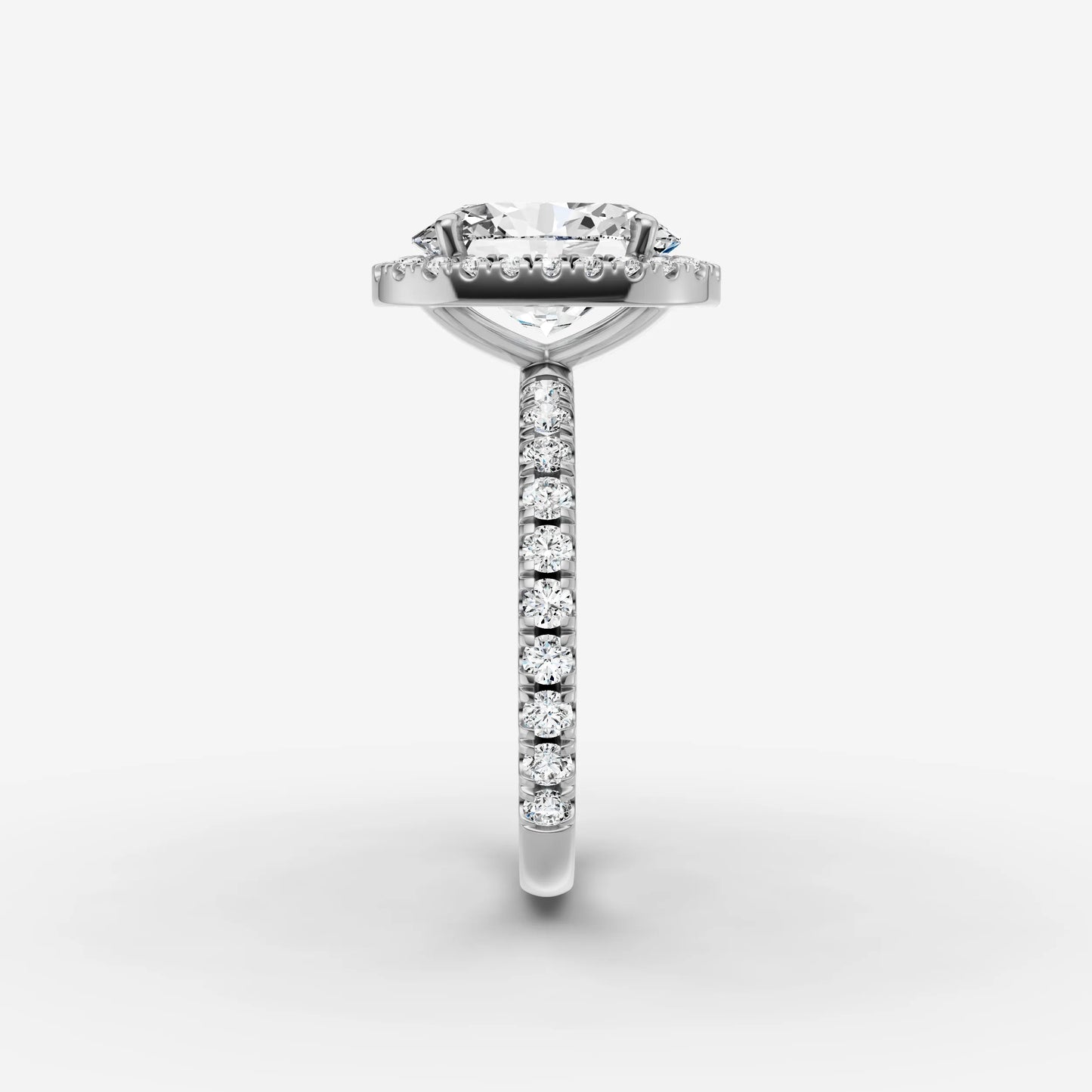 Halo & Pave - Oval