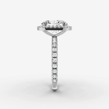 Halo & Pave - Oval