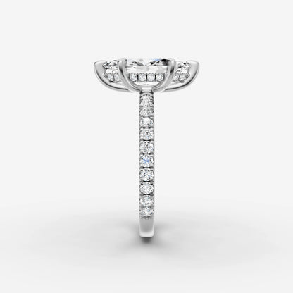 Hidden Halo & Pave - Marquise